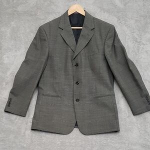 Geoffrey Beene Mens Charcoal Blazer Lined Size 40S